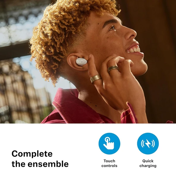 Sennheiser Accentum Hibrit Gürültü Engelleme Özellikli Gerçek Kablosuz Kulaklık - Beyaz ürün görseli 1