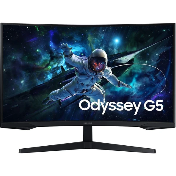 Samsung Odyssey G5 Oyun Monitörü (G55C) 32" Kavisli, QHD, VA Panel, 1000R, HDR10, FreeSync Premium Pro, 165 Hz, 1 ms (MPRT) (LS32CG552EMXUE) ürün görseli 1