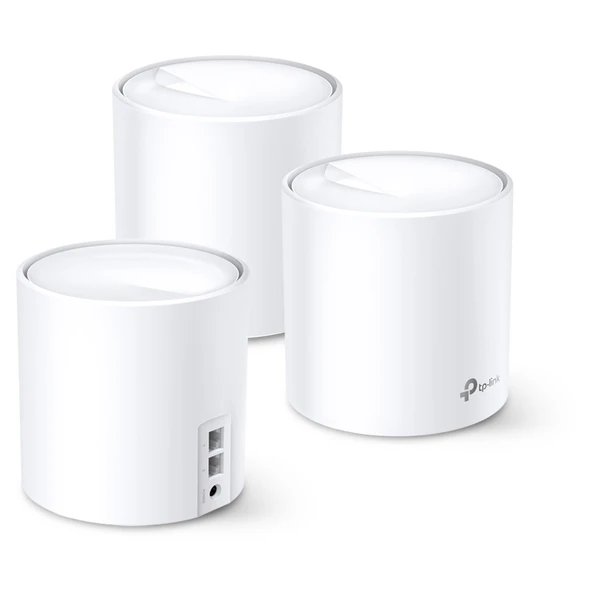 Tplink DECO X20 AX1800 Tüm Ev WiFi Sistemi 3'lü Paket ürün görseli 1