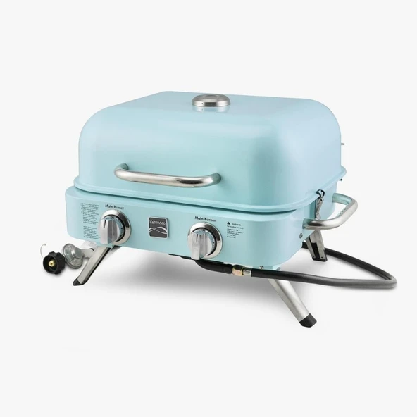Kenmore Masa Üstü Gazlı Barbekü Turkuaz ürün görseli 1