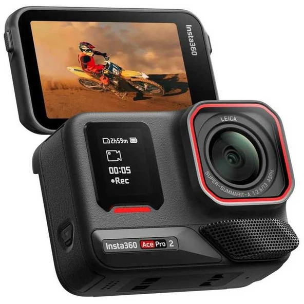 Insta360 Ace Pro 2 Aksiyon Kamerası Siyah – CINSBBGA + Pil Paketi ürün görseli 1