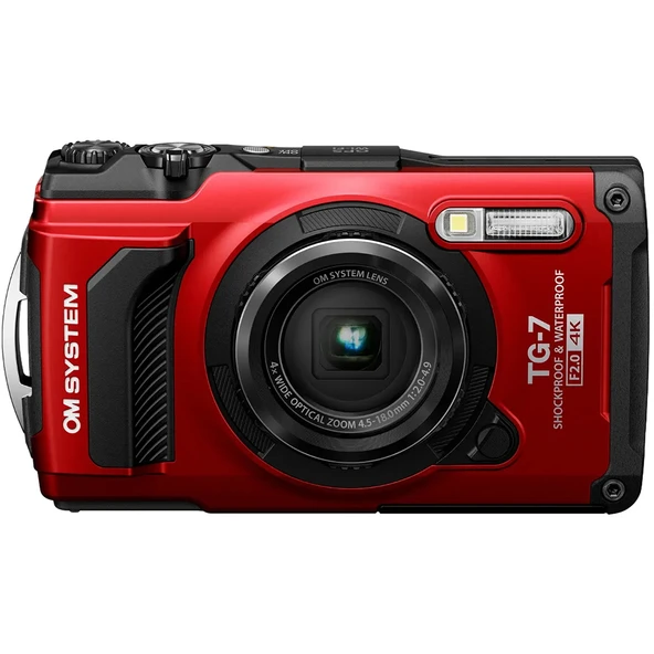 Om System Tough Dijital Fotoğraf Makinesi Kırmızı – TG-7 ürün görseli 1
