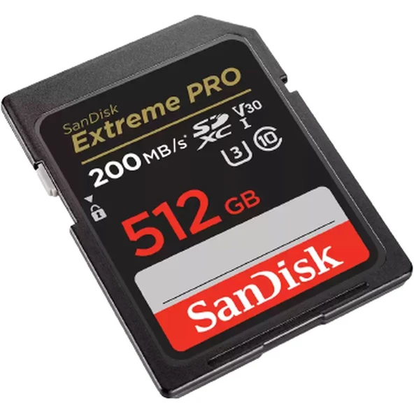 Sandisk Hafıza Kartı Extreme Pro SD UHS I 512GB Siyah SDSDXXD-512G-GN4IN ürün görseli 1