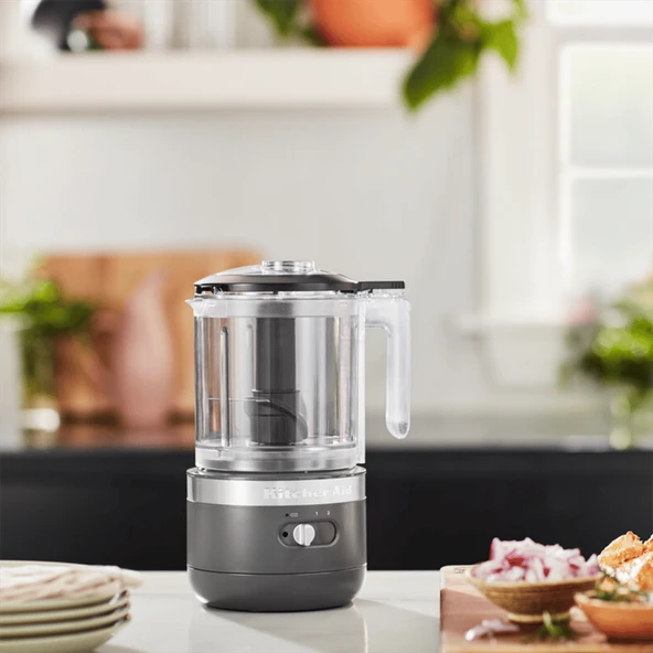 KitchenAid Kablosuz Mutfak Robotu 1,19 L - Charcoal Grey - Resim 6