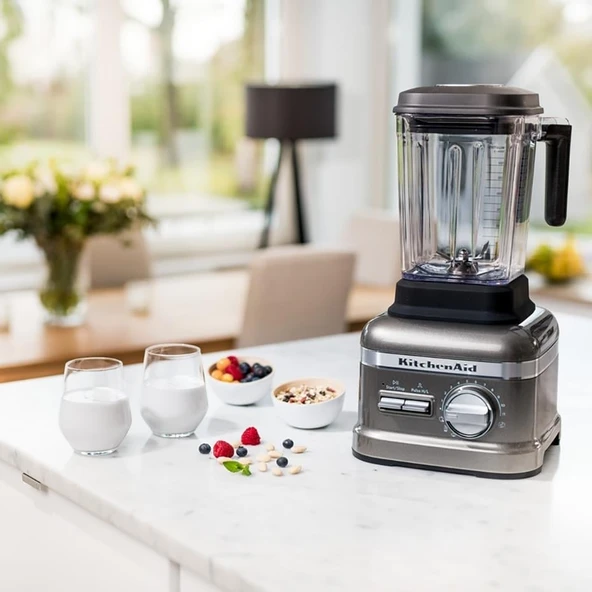 KitchenAid Artisan Power Plus Blender - Medallion Silver - Resim 6
