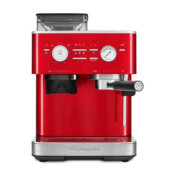 KitchenAid Yarı Otomatik Öğütücülü Espresso Makinesi - Candy Apple ürün görseli 1