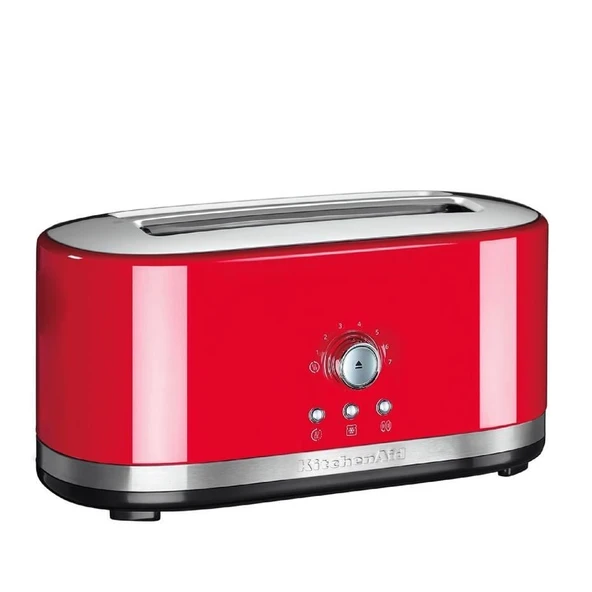 KitchenAid Manuel Kontrollü 4 Dilim, 2 Uzun Yuvalı Ekmek Kızartma Makinesi - Empire Red ürün görseli 1