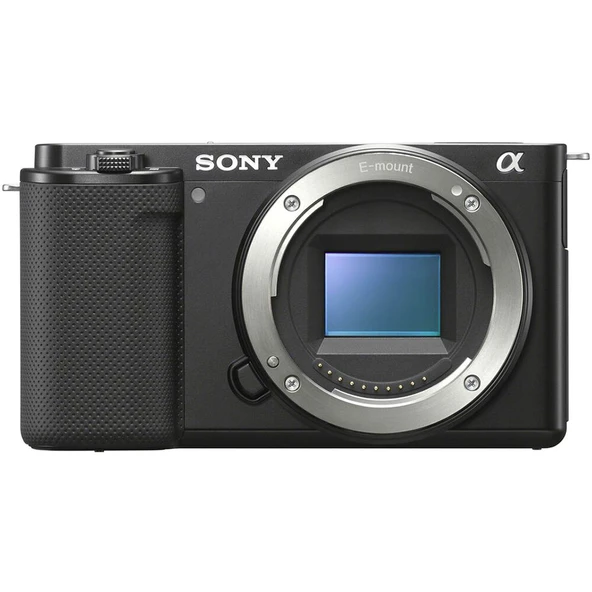 Sony Alpha ZV-E10 APS-C Aynasız Kamera Gövdesi Siyah – ILCEZVE10LB + GP-VPT2BT Grip + ECMG1 Mikrofon + LCSU21 Taşıma Çantası ürün görseli 1