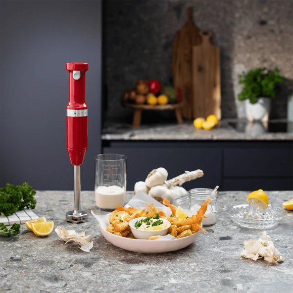 KitchenAid Kablosuz El Blenderı - Empire Red - Resim 6