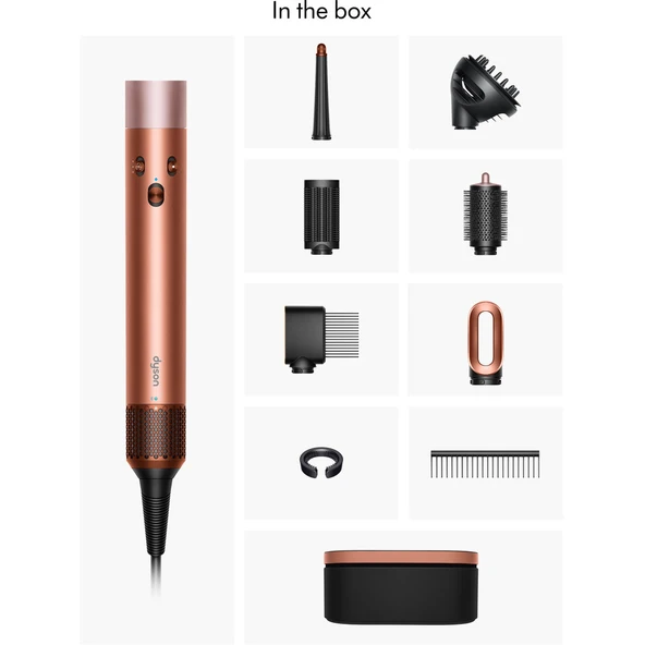 Dyson Airwrap kimliği. Çoklu Şekillendirici ve Kurutucu Amber Silk – HS08 ürün görseli 1