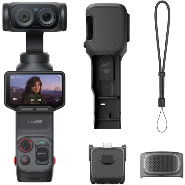Insta360 Luna Ultra Kozmik Siyah Gimbal Aksiyon Kamerası Standart Paket - INST-CINSABTA-LUNA ürün görseli 1