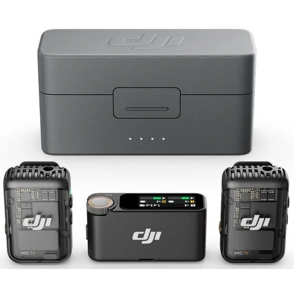 DJI Mic 2 Kablosuz Mikrofon Seti Siyah - Resim 3
