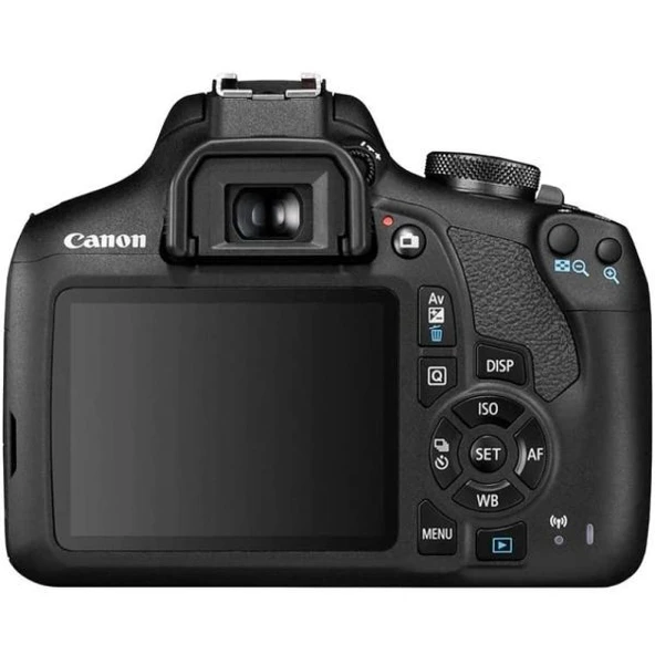 Canon EOS 2000D Dijital SLR Fotoğraf Makinesi Gövdesi Siyah + 18-55mm DCIII Kiti + EF 50MM 1.8 STM Lens ürün görseli 1