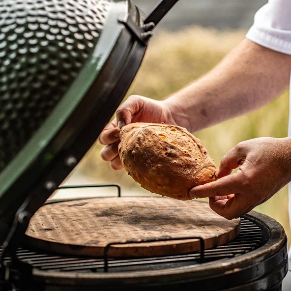 Big Green Egg Pizza Taşı XLarge - Resim 5