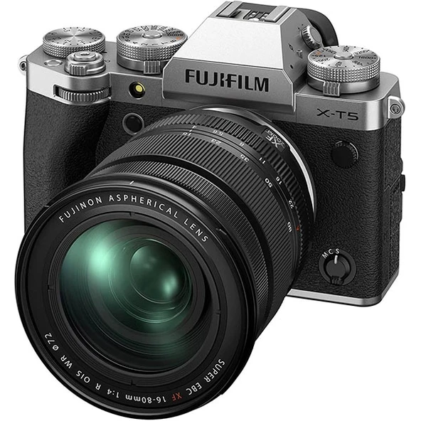 Fujifilm X-T5 Aynasız Dijital Fotoğraf Makinesi Gövdesi Gümüş + XF16-80mm KIT ürün görseli 1