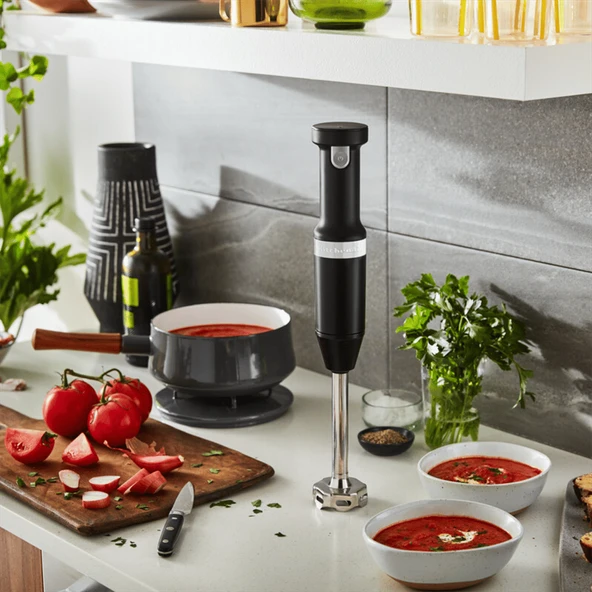 KitchenAid Kablosuz El Blenderı - Matte Black - Resim 8