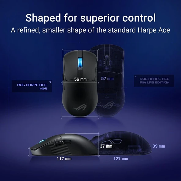 Asus Harpe Ace Mini Fare Siyah - Resim 5