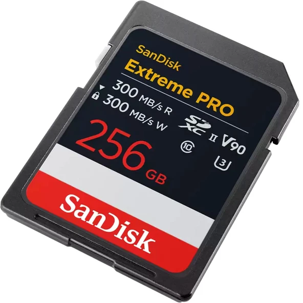 SanDisk Extreme PRO SDXC Kart 256GB Siyah SDSDXDM-256G-GN4IN ürün görseli 1