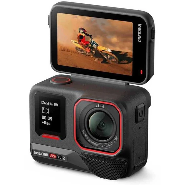 Insta360 Ace Pro 2 Aksiyon Kamerası Siyah – CINSBBGA + Pil Paketi ürün görseli 1
