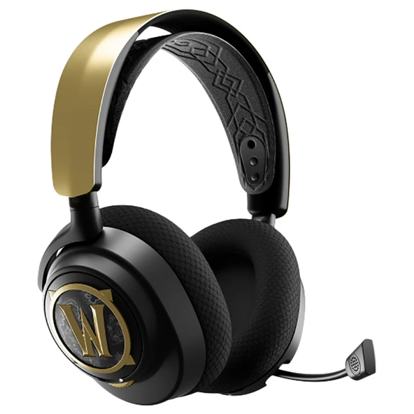 SteelSeries HS31 Arctis Nova 7 World Of Warcraft Edition Kablosuz Kulak Üstü Oyun Kulaklığı Altın/Siyah ürün görseli 1
