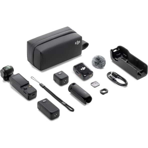 DJI Osmo Pocket 3 Creator Combo Siyah Aksiyon Kamerası ürün görseli 1