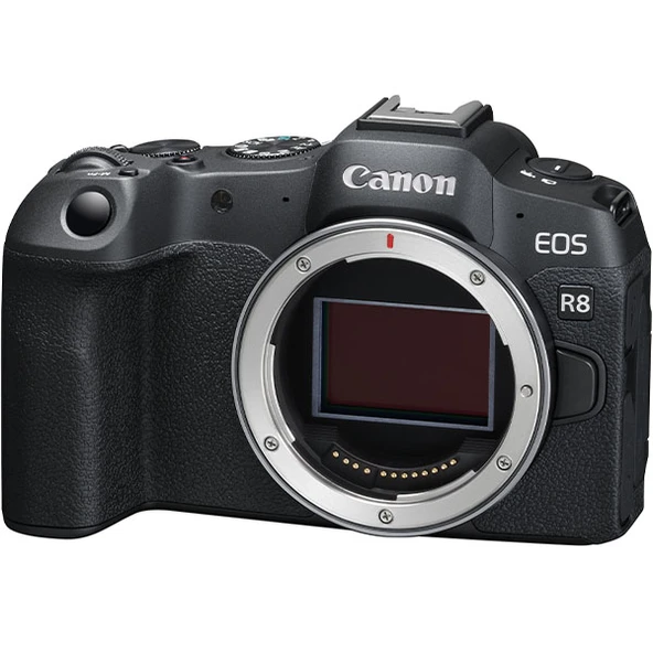 Canon EOS R8 4K / 24,2MP Tam Çerçeve Aynasız Dijital Fotoğraf Makinesi Gövdesi -Siyah ürün görseli 1