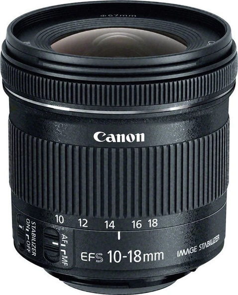 Canon EF-S 10-18mm f/4.5-5.6 IS STM Lens ürün görseli 1