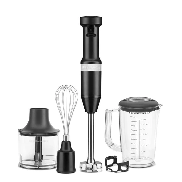 KitchenAid Aksesuarlı El Blenderı 5KHBV83 - Matte Black ürün görseli 1