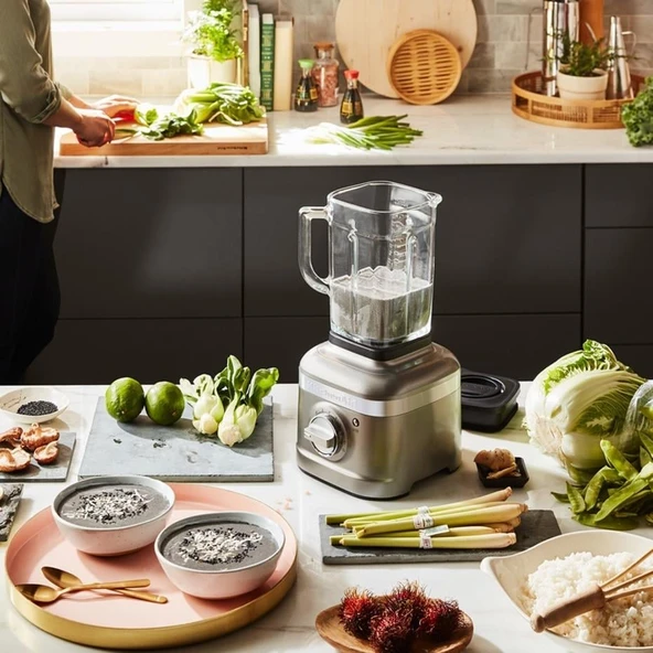KitchenAid Artisan K400 Blender - Medallion Silver - Resim 5