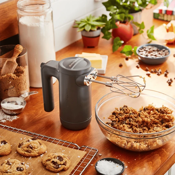 KitchenAid Kablosuz El Mikseri - Charcoal Grey - Resim 2
