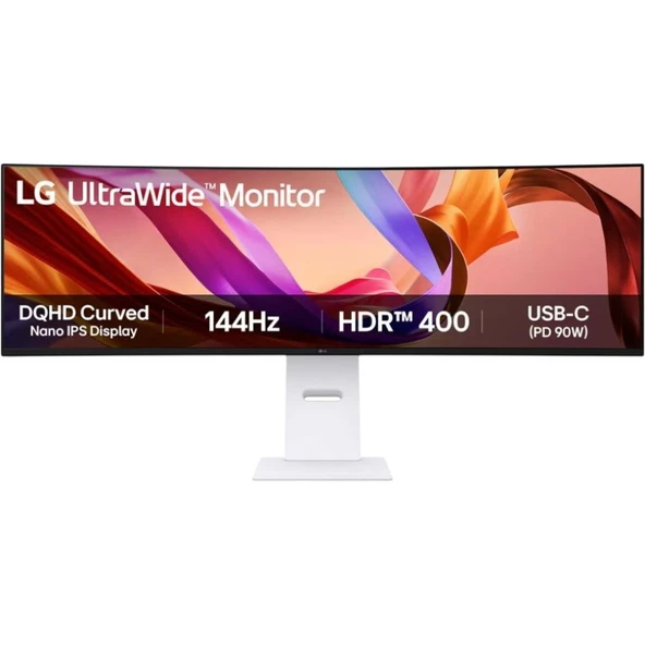 LG DQHD Nano IPS Kavisli Monitör 49 inç – 49U950A-W ürün görseli 1