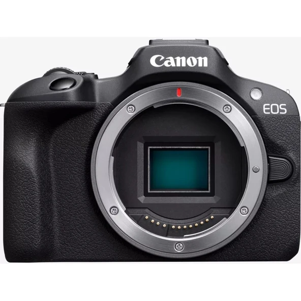 Canon EOS R100 Aynasız Dijital Fotoğraf Makinesi Siyah + RF-S 18-45mm IS STM Lens + RF 75-300mm F4-5.6 Lens ürün görseli 1