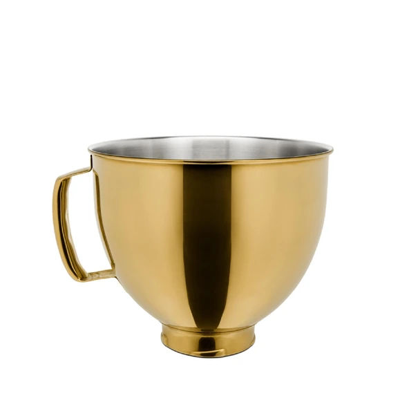 KitchenAid 4,8 L Stand Mikser İçin Paslanmaz Çelik Kase Gold - 5KSM5SSBRG ürün görseli 1
