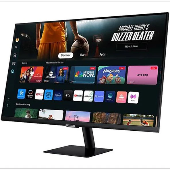 Samsung Smart Monitor M7 (M70D) 32″ Düz, 4K UHD, VA Panel, Smart TV Uygulamaları, HDR10, USB-C, 60 Hz, 4 ms (GTG) (LS32DM702UMXUE) ürün görseli 1