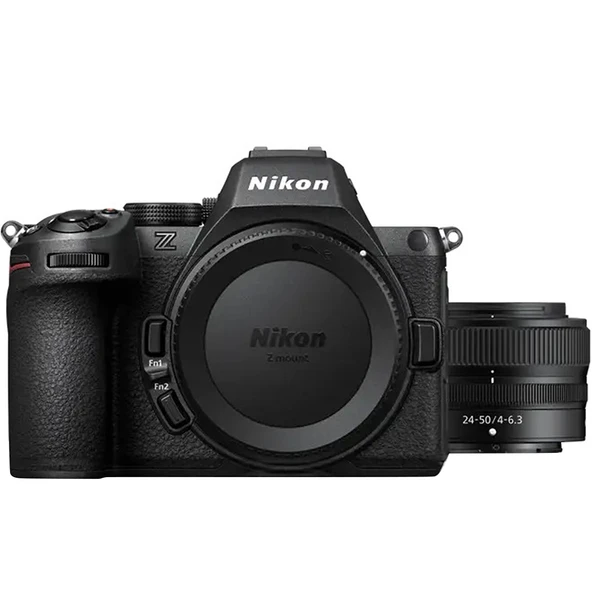 Nikon Z5 II Aynasız Dijital Fotoğraf Makinesi Siyah, 24-50mm F/4-6.3 Lensli ürün görseli 1