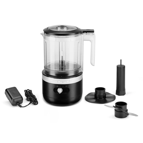 KitchenAid Kablosuz Mutfak Robotu 1,19 L - Matte Black - Resim 4