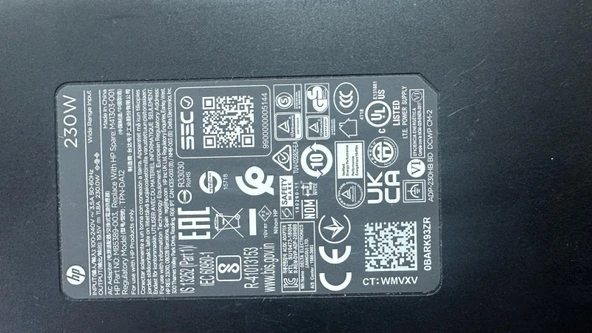 HP 230W 19.5V 11.8A Orijinal Adaptör (TEŞHİR) - Resim 3
