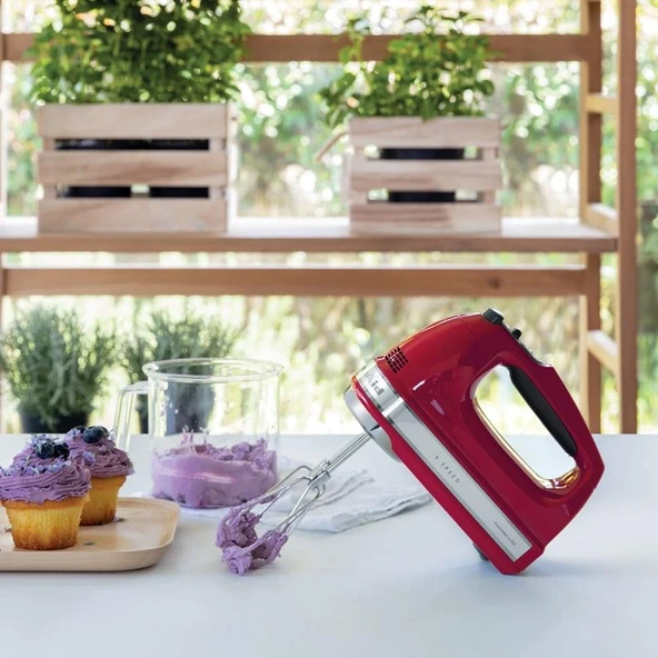 KitchenAid 9 Hızlı El Mikseri - Empire Red - Resim 7