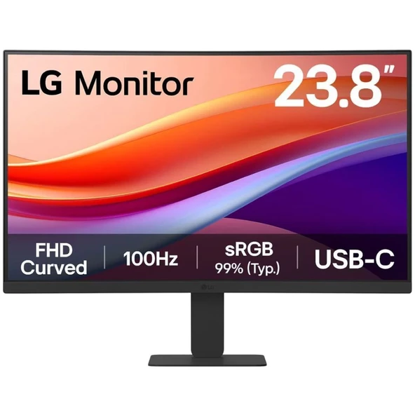 LG Full HD Kavisli Monitör 23,8 inç – 24U421A ürün görseli 1