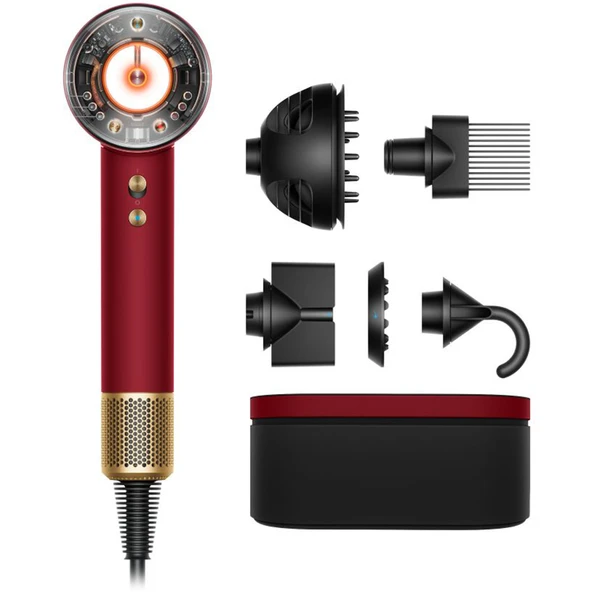Dyson Supersonic Nural Stylers Red Velvet/Gold – HD16 – Orta Doğu Versiyonu ürün görseli 1