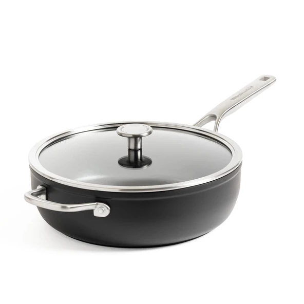 KitchenAid Güçlendirilmiş Dövme Alüminyum Kulp Destekli Tava 28 cm ürün görseli 1
