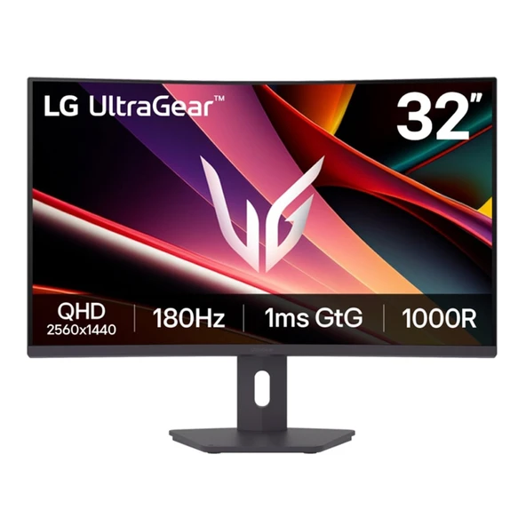 LG UltraGear QHD Kavisli Oyuncu Monitörü 32″ 180 Hz,VA Panel- 32G600A-B ürün görseli 1