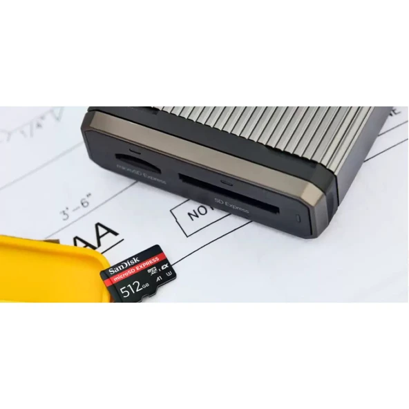 Sandisk Express Micro SD Kart 512GB Siyah – SDSQXFN-512G-GN4NN ürün görseli 1