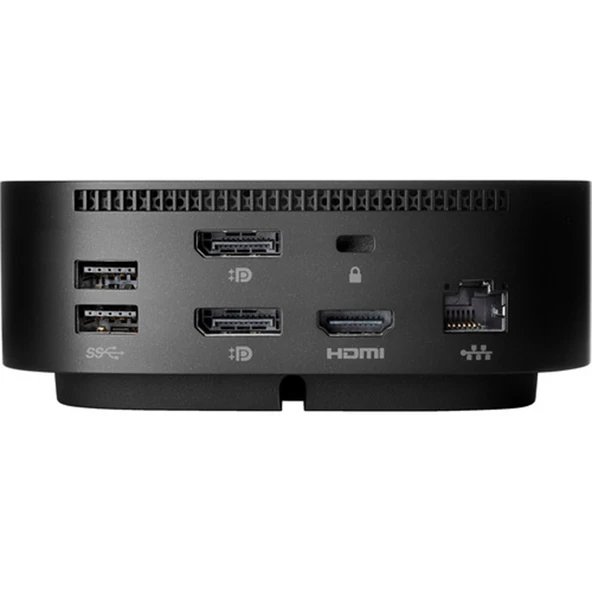 HP USB-C Yerleştirme İstasyonu G5 Yerleştirme İstasyonu USB-C GigE 100 Watt – Siyah (5TW10UT#ABA) ürün görseli 1