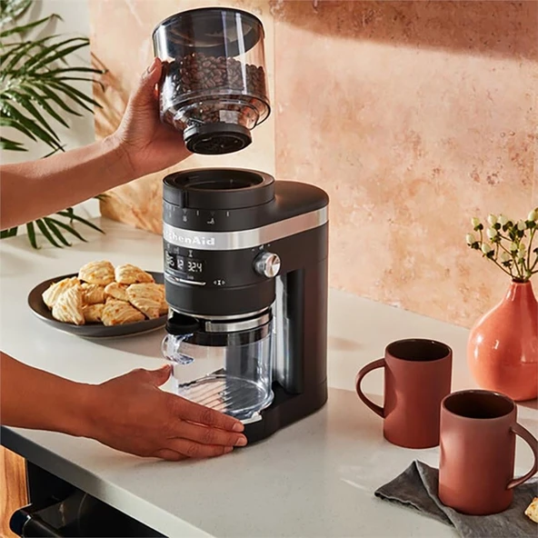 KitchenAid Kahve Öğütücü - Matte Black - Resim 8