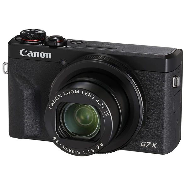 Canon Powershot G7X Mark III Dijital Fotoğraf Makinesi Siyah ürün görseli 1