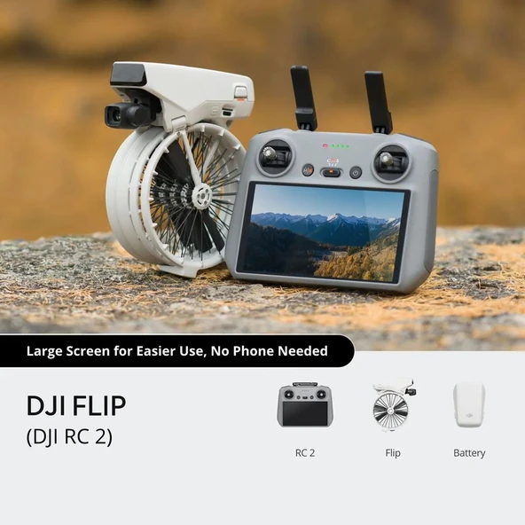 DJI FLIP100-RC2 Flip RC2 Beyaz Drone - Resim 6