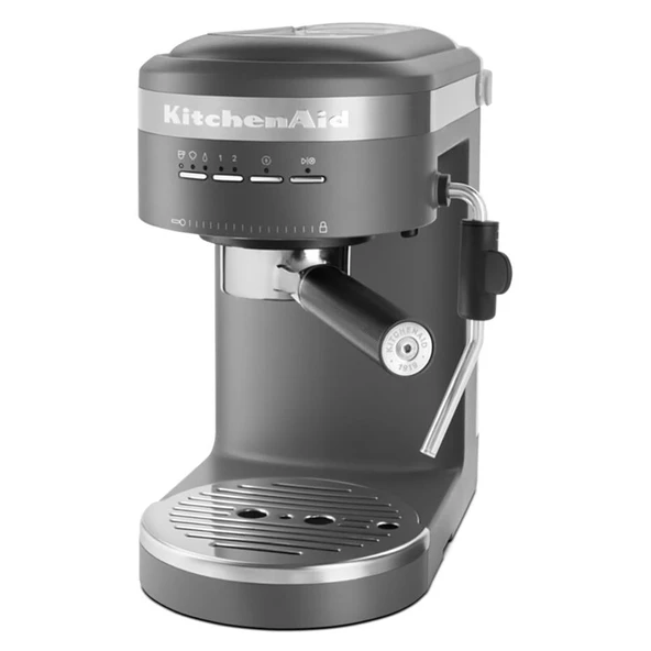 KitchenAid Espresso Makinesi - Charcoal Grey - Resim 2