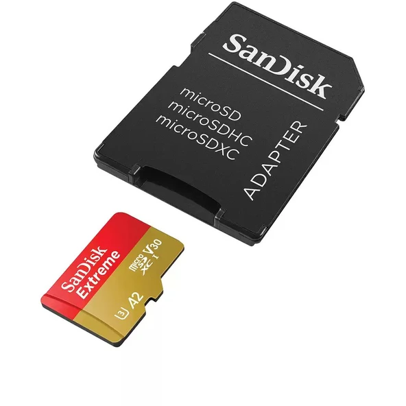 Sandisk Hafıza Kartı Extreme MicroSD UHS I 1 TB Kırmızı/Bej SDSQXAV-1T00-GN6MN ürün görseli 1