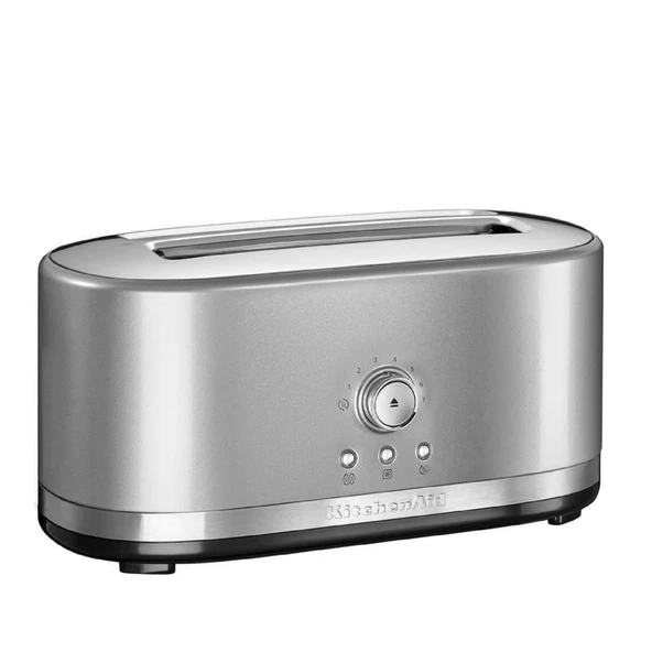 KitchenAid Manuel Kontrollü 4 Dilim, 2 Uzun Yuvalı Ekmek Kızartma Makinesi - Contour Silver ürün görseli 1
